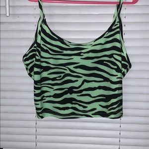 Cute zebra crop top